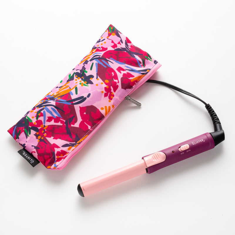 “Mini Curls” Travel Clip Curler with Carrying Pouch