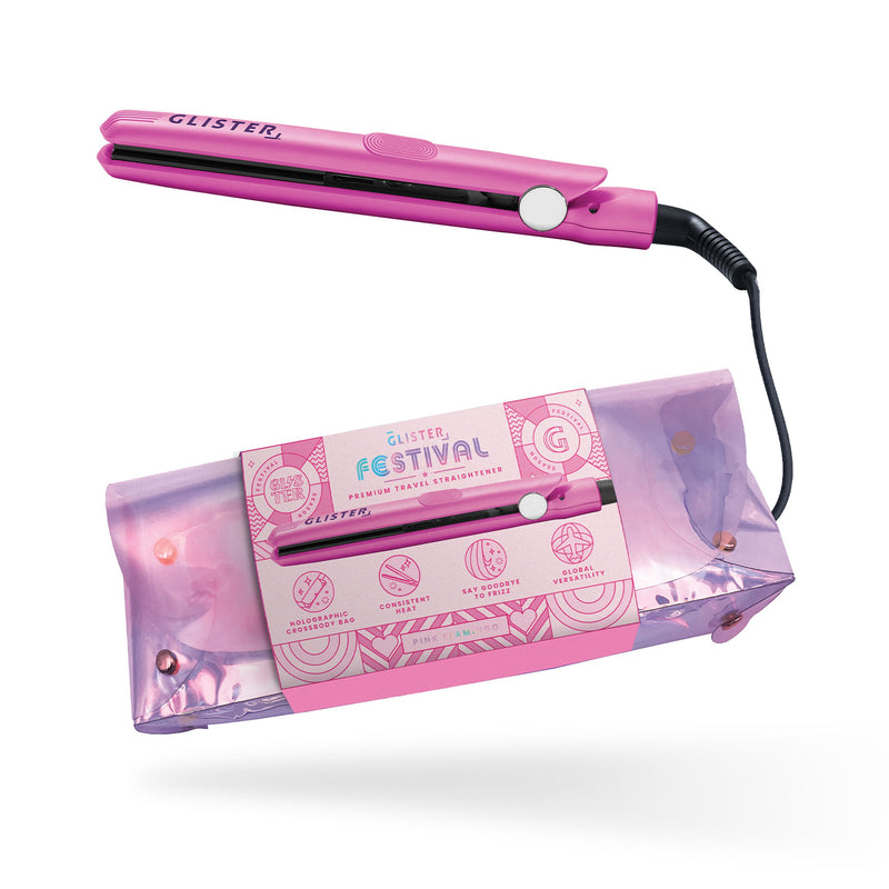 New Limited Edition Festival Flat Iron (with Holographic Bandolier Bag)