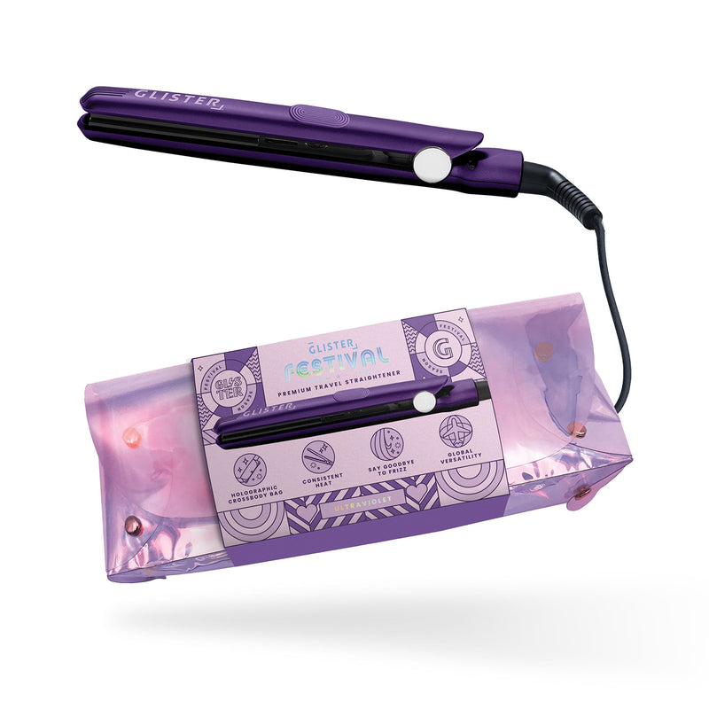 New Limited Edition Festival Flat Iron (with Holographic Bandolier Bag)