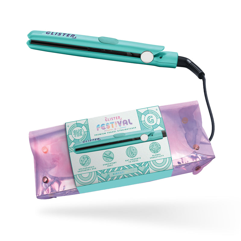 New Limited Edition Festival Flat Iron (with Holographic Bandolier Bag)