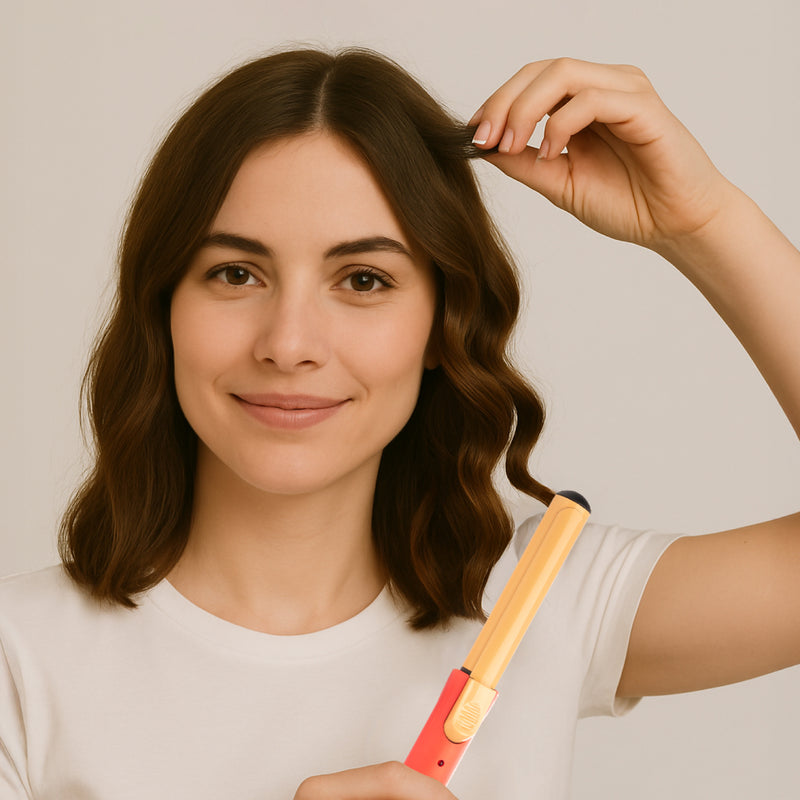 “Mini Curls” Travel Clip Curler with Carrying Pouch