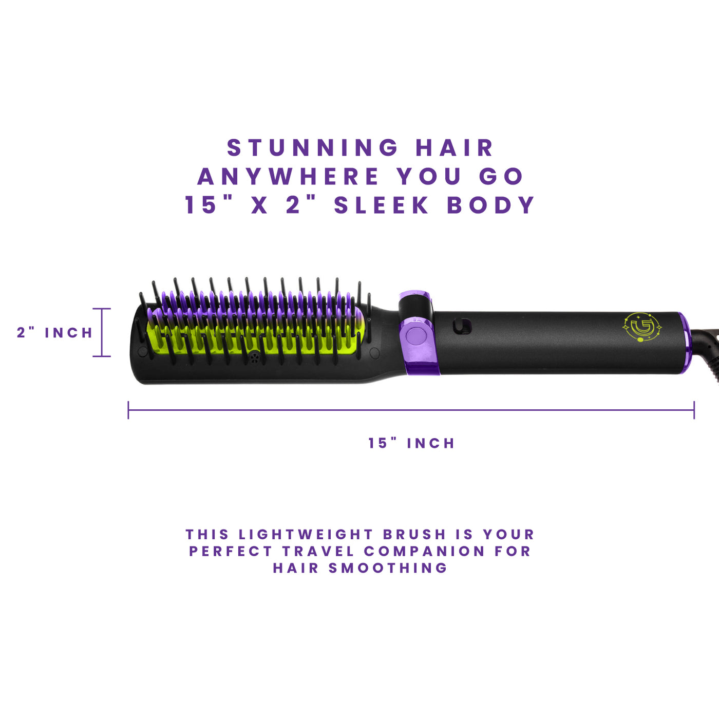 Foldable Hot Brush – Anti-Frizz Smoothing System Wholesale Foldable Hot Brush – Anti-Frizz Smoothing System  main image 2