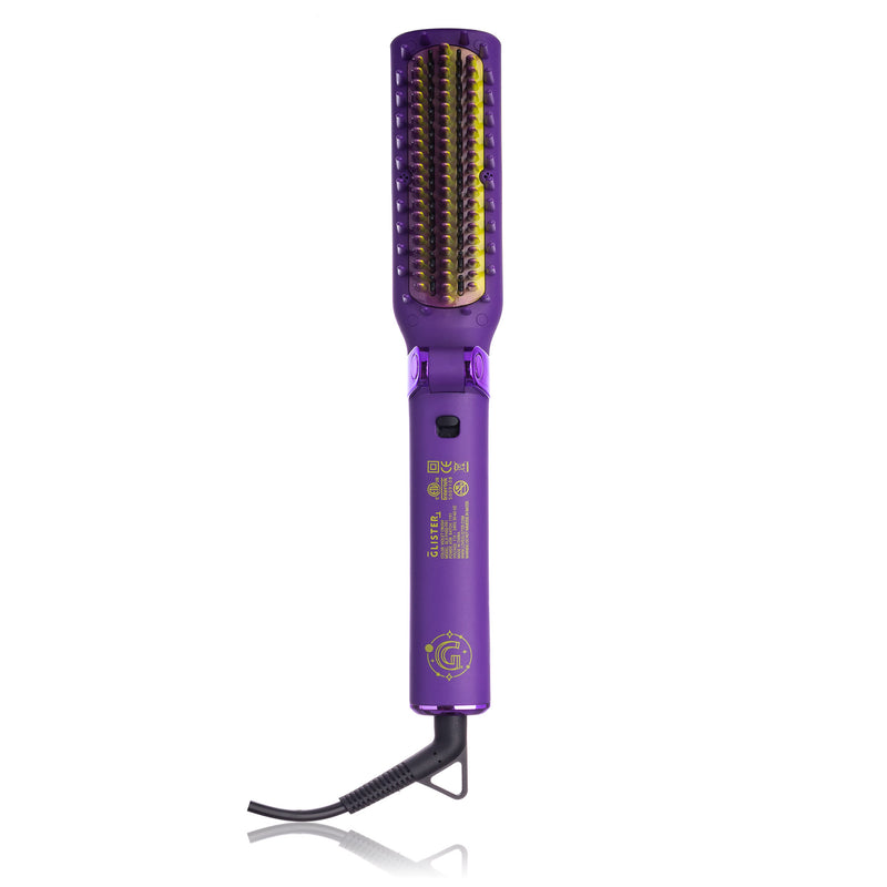 Foldable Hot Brush with Anti-Frizz Smoothing System