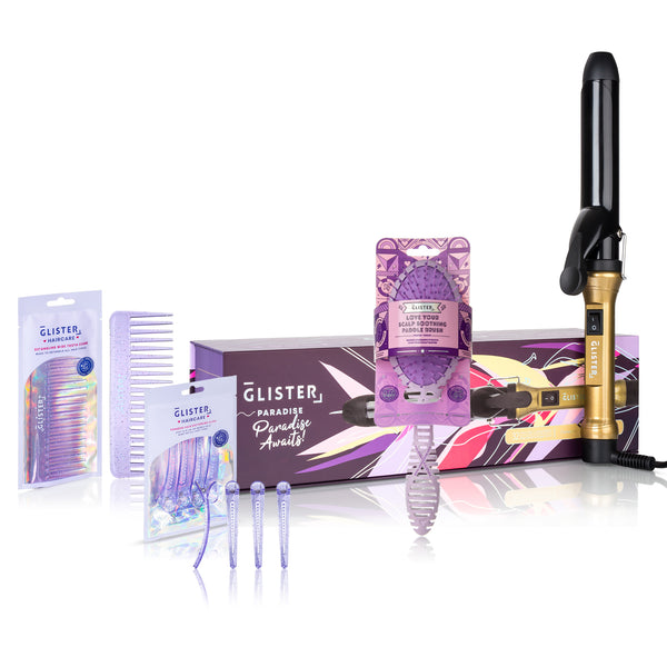 8pc Complete Curl & Care Collection (Gold/Purple)