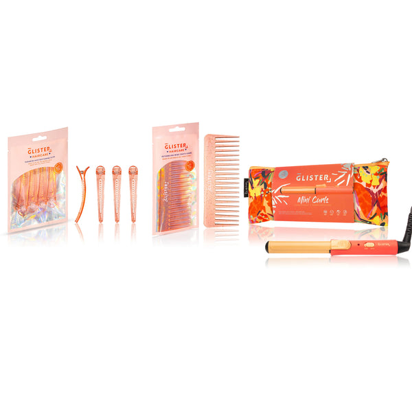 7 PC Complete Travel curl set (Orange)
