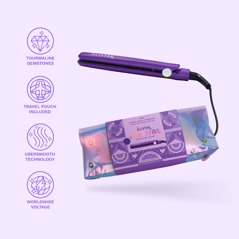 Limited Edition Festival Flat Iron (with Holographic Bandolier Bag