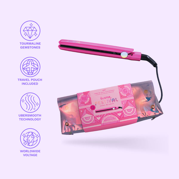 Limited Edition Festival Flat Iron (with Holographic Bandolier Bag