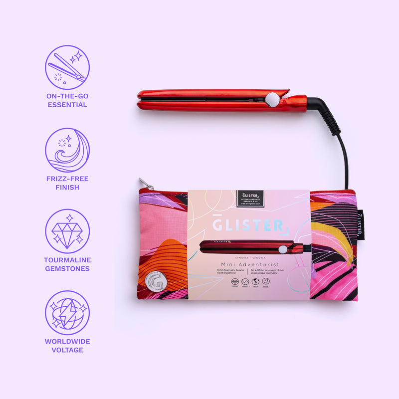 Mini Adventurist Flat Iron (with Travel Carrying Bag)