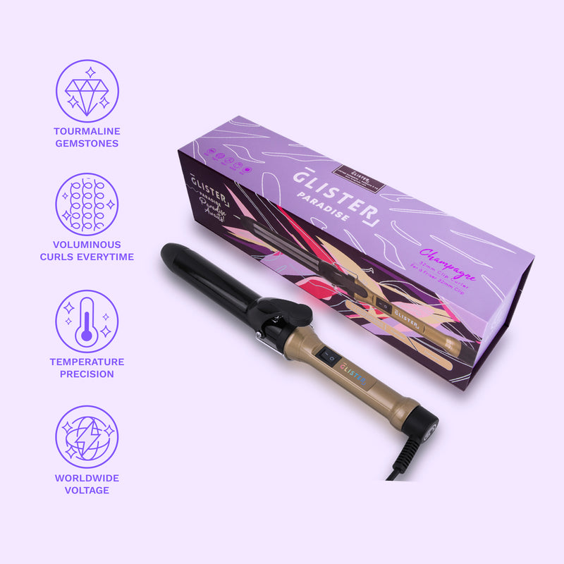 Paradise 32mm Max Volume Clip Curling Wand