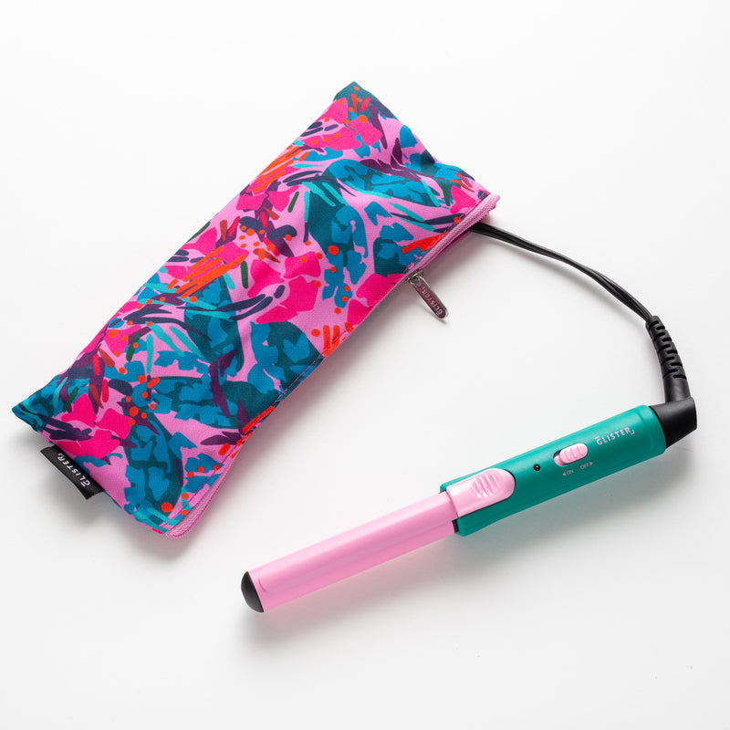 “Mini Curls” Travel Clip Curler with Carrying Pouch