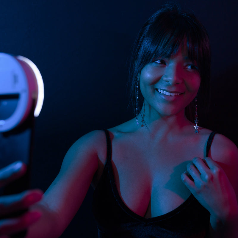 Limited Edition 1.25" "Paradise After Dark" Flat Iron (with Selfie Ring Included) - Ultraviolet